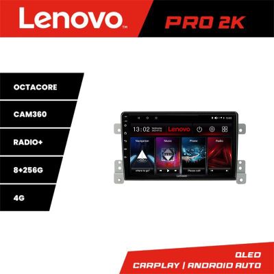 Navigatie Suzuki Grand Vitara Old  Lenovo Kit-053 8 core QLED 2K 8+256 360 Android Waze USB Navigatie Internet Youtube Radio