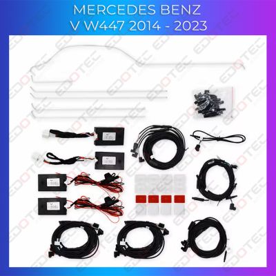 Lumini Ambientale NIGHTVIBE Mercedes Benz V Klass W447 set complet usi si bord control din telefon sau sistemul original AMB-ME-W447