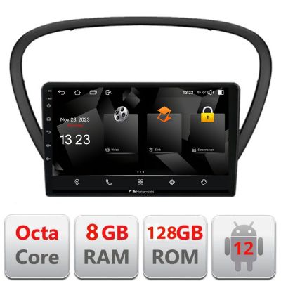 Navigatie Peugeot 607 Android radio gps internet 8+128 carplay android auto