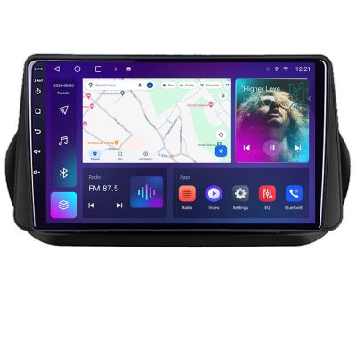 Navigatie Peugeot Bipper, CitroenNemo, Fiat Qubo 2008-2017 Android radio gps internet 4+64 carplay android auto Kit-bipper+EDT-E310v3 v2