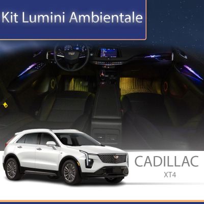 Lumini Ambientale NIGHTVIBE Cadillac XT4 set complet control telefon sau sistem original
