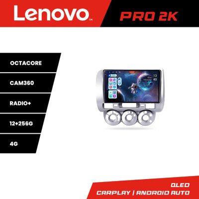 Navigatie Honda Fit Jazz 2004-2008 Android radio gps internet 8 core QLED 2K 12+256 360 Lenovo