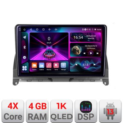 Navigatie Mercedes W204 2008-2012 A-W204  4+64 InCell Display 1K Android Waze USB Navigatie Internet Youtube Radio