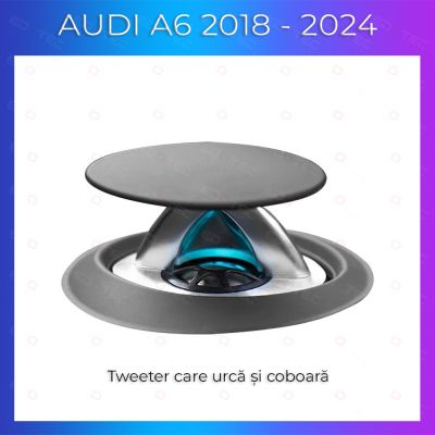Lumini Ambientale NIGHTVIBE Audi A6 C8 2018-2024 Tweetere 4D electrice control telefon sau sistem original