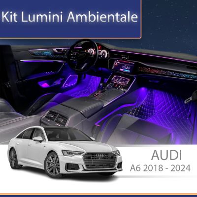 Lumini Ambientale NIGHTVIBE Audi A6 C8 2018-2024 Tweetere 4D electrice control telefon sau sistem original