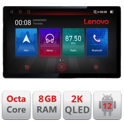 Navigatie universala KIT-2din-2 ecran 13" 2K 8+128 Android Waze USB Navigatie 4G 360 Toslink Youtube Radio