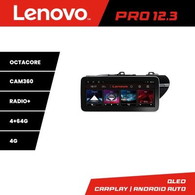 Navigatie TOYOTA Hilux 2016- K-TY59 Lenovo PRO 4+64 12.3 inch qled android 4G DSP gps internet  Co