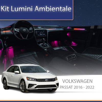 Lumini Ambientale NIGHTVIBE VW Passat 2016-2022 trimuri control telefon sau sistem original