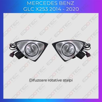 Lumini Ambientale NIGHTVIBE Mercedes GLC X253 dedicate tweetere rotative 4D control din sistemul original si telefon