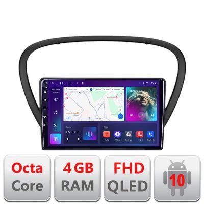 Navigatie Peugeot 607 Android radio gps internet 4+64 carplay android auto Kit-607+EDT-E309v3