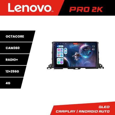 Navigatie Toyota Highlander 2013-2018 Android radio gps internet 8 core QLED 2K 12+256 360 Lenovo