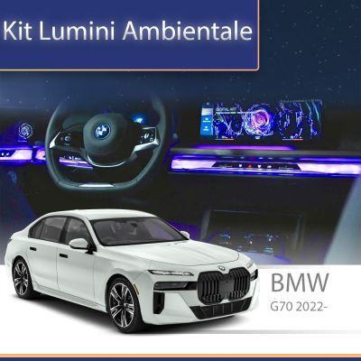Lumini Ambientale NIGHTVIBE BMW G70 i7 seria 7 grilă frontală iluminată control telefon sau sistem original