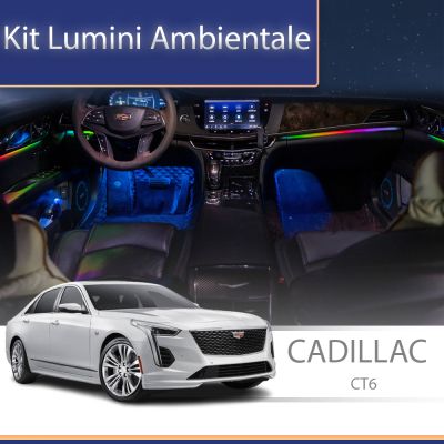 Lumini Ambientale NIGHTVIBE Cadillac CT6 set complet control telefon sau sistem original