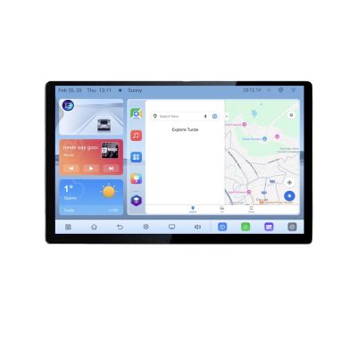 Navigatie dedicata Fiat 500 2015-2021 N-500new Edonav ecran 13" 1K 4+64 Android Waze USB Navigatie 4G 360 Toslink Youtube Radi