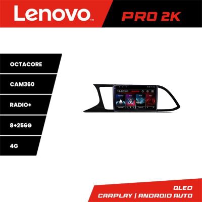 Navigatie Seat Leon MIB  Lenovo Kit-306 8 core QLED 2K 8+256 360 Android Waze USB Navigatie Internet Youtube Radio