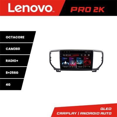 Navigatie Kia Sportage facelift 2019 - Lenovo Kit-sportage-19 8 core QLED 2K 8+256 360 Android Waze USB Navigatie Internet Youtube Radio