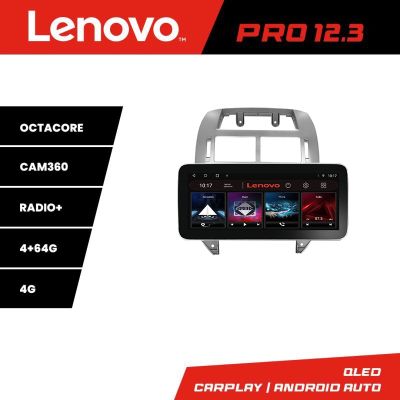 Navigatie VW Polo 2004-2011 Lenovo PRO 4+64 12.3 inch qled android 4G DSP gps internet  Kit-polo