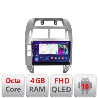 Navigatie VW Polo 2004-2011 Android radio gps internet 4+64 carplay android auto Kit-polo+EDT-E309v3