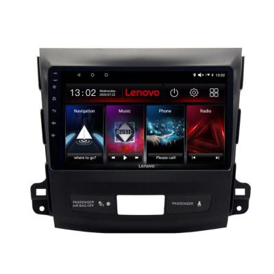 Navigatie Mitsubishi Outlander 2010 Lenovo Kit-056 8 core QLED 2K 8+256 360 Android Waze USB Navigatie Internet Youtube Radio