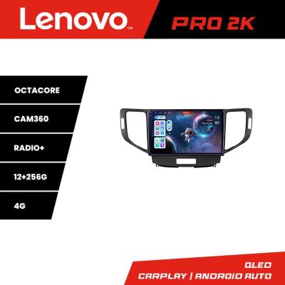 Navigatie Honda Accord 2008-2012 Lenovo Kit-8951 8 core QLED 2K 12+256 360 Android Waze USB Navigatie Internet Youtube Radio