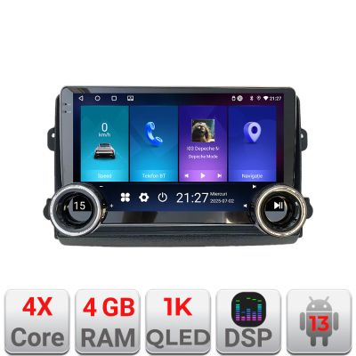 Navigatie Fiat Ducato 2021- Edotec Incell 1K 10.5 inch  4+64 carplay android auto radio internet KIT-ducato2024+EDT-E211-RK