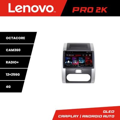 Navigatie Nissan X-Trail 2007-2013 Lenovo Kit-001 8 core QLED 2K 12+256 360 Android Waze USB Navigatie Internet Youtube Radio