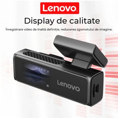 Camera DVR Lenovo S7-3280 4K fata si 1080 spate ecran 3.2 inch IPS Wifi unghi larg monitorizare parcare