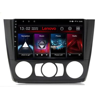 Navigatie BMW Seria 1 E87 2007-2011 clima manuala Lenovo Kit-bmw117-manual 4+64 GB Android Waze USB Navigatie Internet Youtub