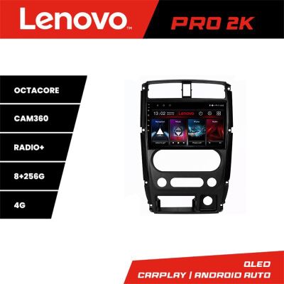 Navigatie Jimny 2007-2016 Lenovo Kit-JIMNY07 8 core QLED 2K 8+256 360 Android Waze USB Navigatie Internet Youtube Radio