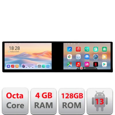Navigatie Toyota Edotec 2 ecrane  8 core 4+128 21.6 inch Incell android Wifi 5Ghz gps internet  Kit-toyota-universal v1