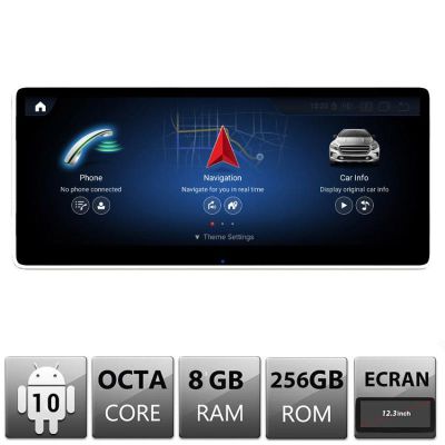 Sistem de navigatie Mercedes C W205 GLC Android ecran 12.3" Full HD 8+128 Octa Core Qualcomm