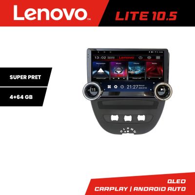 Navigatie Citroen C1 Peugeot 107 Toyota Aygo 2005-2014 Lenovo  8 core 4+64 10.5 inch Incell 1K android Wifi 5Ghz gps internet  KIT-C1