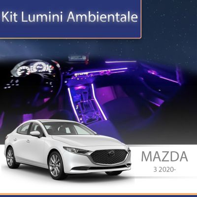 Lumini Ambientale NIGHTVIBE Mazda 3 2020-2023 set complet control telefon sau sistem original