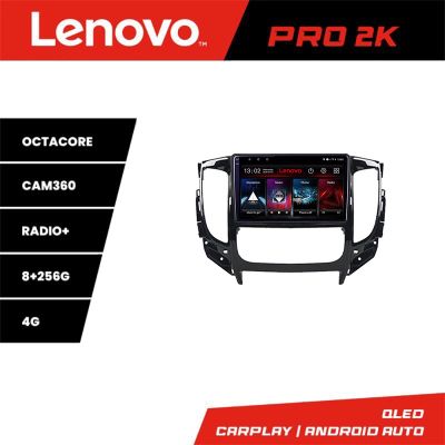 Navigatie Mitsubishi L200 2014-2020 Lenovo Kit-1094 8 core QLED 2K 8+256 360 Android Waze USB Navigatie Internet Youtube Radio