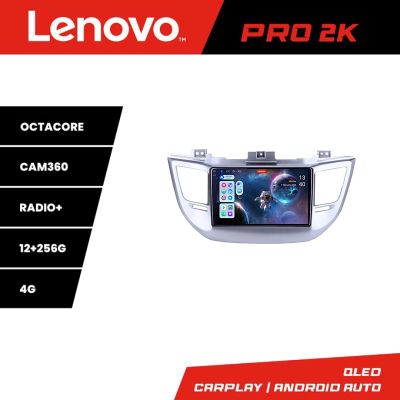 Navigatie Hyundai Tucson Lenovo Kit-546 8 core QLED 2K 12+256 360 Android Waze USB Navigatie Internet Youtube Radio