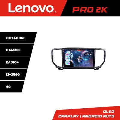 Navigatie Kia Sportage facelift 2019 - Lenovo Kit-sportage-19 8 core QLED 2K 12+256 360 Android Waze USB Navigatie Internet Youtube Radio