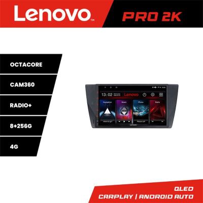 Navigatie BMW Seria 3 E90 Lenovo Kit-095 8 core QLED 2K 8+256 360 Android Waze USB Navigatie Internet Youtube Radio