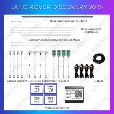Lumini Ambientale NIGHTVIBE Land Rover Discovery 5 set complet control telefon sau sistem original