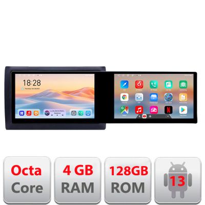 Navigatie Fiat Stilo Kit-STILO Edotec 2 ecrane  8 core 4+128 21.6 inch Incell android Wifi 5Ghz gps internet