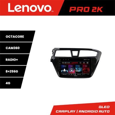Navigatie Hyundai i20 2015-2018 Lenovo Kit-517 8 core QLED 2K 8+256 360 Android Waze USB Navigatie Internet Youtube Radio