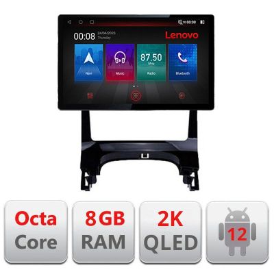 Navigatie Peugeot 3008 N-323 ecran 13" 2K 8+128 Android Waze USB Navigatie 4G 360 Toslink Youtube Rad