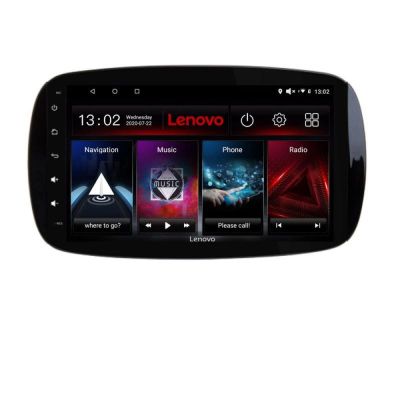 Navigatie Smart For Two 2015- Lenovo Kit-Smart15 8 core QLED 2K 8+256 360 Android Waze USB Navigatie Internet Youtube Radio