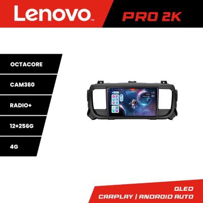 Navigatie Citroen Jumpy Toyota Proace Peugeot Traveller Lenovo Kit-jumpy16 8 core QLED 2K 12+256 360 Android Waze USB Navigatie Internet Youtube v2