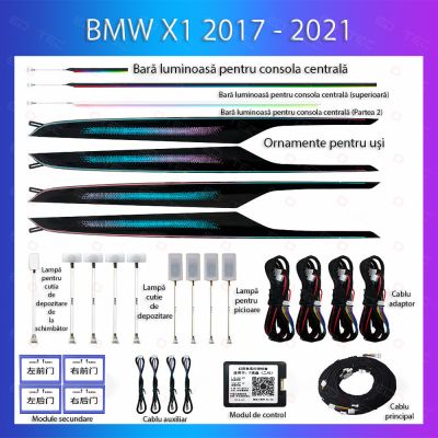 Lumini Ambientale NIGHTVIBE BMW Seria X1 2017-2021 dedicat trim control telefon sau sistem original