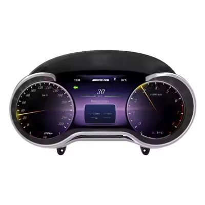 Ceasuri electronice digitale FULL HD Mercedes Clasa C W205, GLC X205, C W204, E W212 2015-2018 EDT-CLUSTER-W205