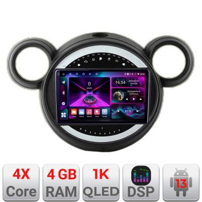 Navigatie Mini 2011-2015 cu sistem CIC  4+64 InCell Display 1K Android Waze USB Navigatie Internet Youtube Radio Kit-mini-02+EDT-E209-RK