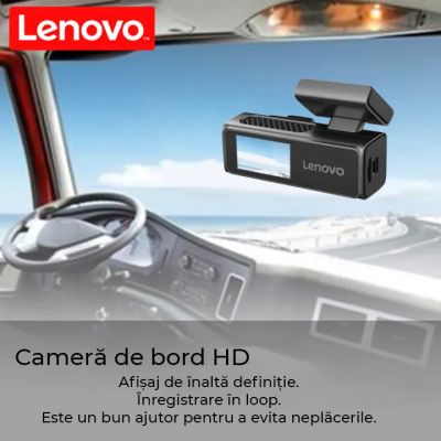 Camera DVR Lenovo S7-1974 2K fata si 1080 spate ecran 1.97 inch conexiune 4G GPS unghi larg monitorizare parcare