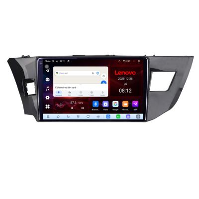 Navigatie Toyota Corolla 2013-2017 Lenovo Kit-470 8 Core 2.2 Ghz 8+128 Qled Incell 1K Android 360 Carplay DSP AHD 1080P ADAS 4G Wifi 5Ghz Bluetooth PRO