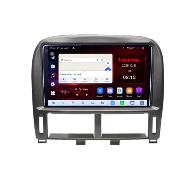Navigatie Lexus LS 1999-2006 Lenovo Kit- LS-99 8 Core 2.2 Ghz 8+128 Qled Incell 1K Android 360 Carplay DSP AHD 1080P ADAS 4G Wifi 5Ghz Bluetooth PRO