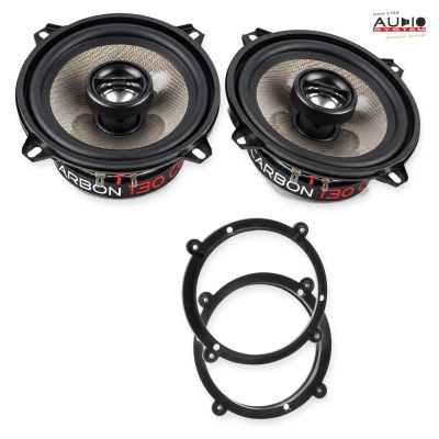 Pachet difuzoare Audi A3 1996-2003 Audio System CARBON coaxiale dedicate uși spate